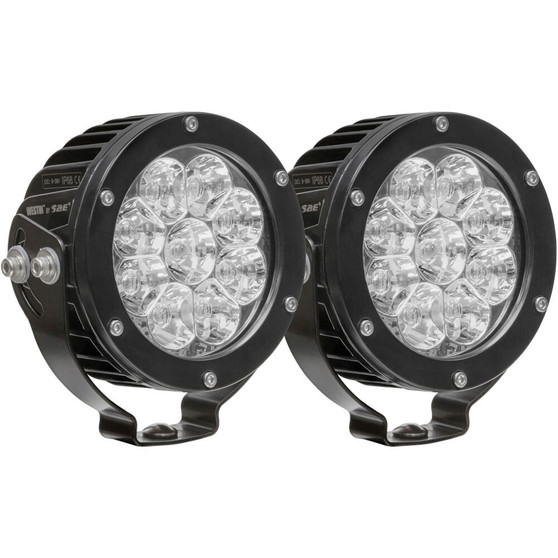 WES09-12007B-PR Axis LED Auxiliary Light Round Flood Pattern Pair