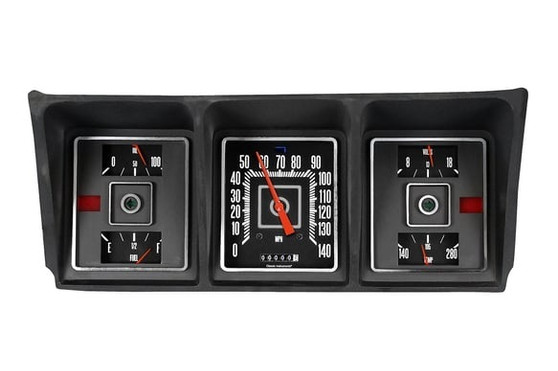 CLAFT73B 73-79 Ford P/U Gauge Set Black