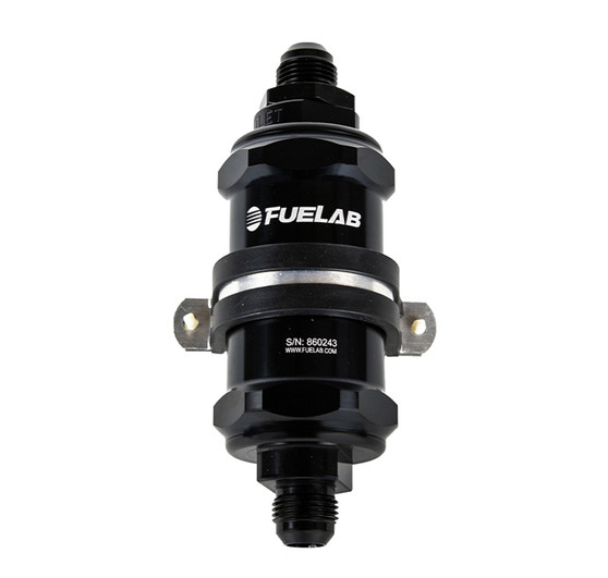 FLB84801-1 Fuel Filter In-Line 3in 10 Micron 6AN Chk Valve