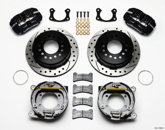 WIL140-11389-D Rear Disc Brake Kit Big Ford Drilled