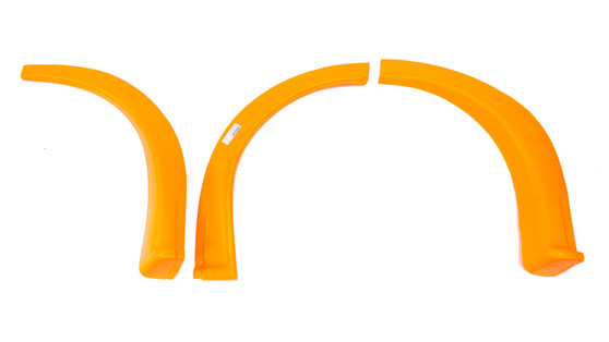 FIV007-261-FOL MD3 Wheel Flares Dirt Bright Orange Left