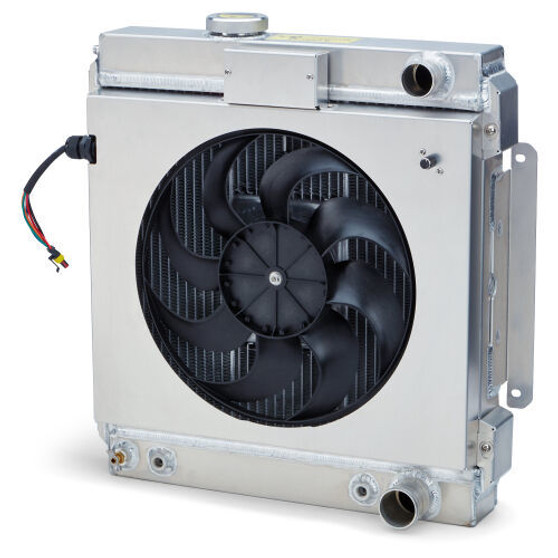 PFM69681.2 Slim Fit Radiator 64-66 Mustang Pass Outlet