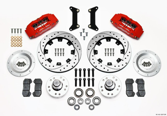 WIL140-12837-DR Front Brake Kit 80-87 GM G-Body 6 Piston Caliper