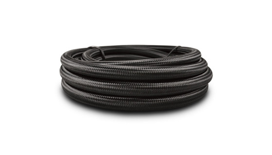 VIB18973 20ft Roll of Black Nylon Braided Flex Hose PTFE