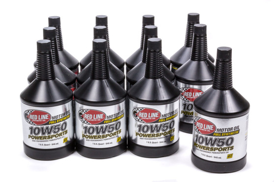 RED42624 10w50 Powersports Motor Oil Case 12x1 Qt.