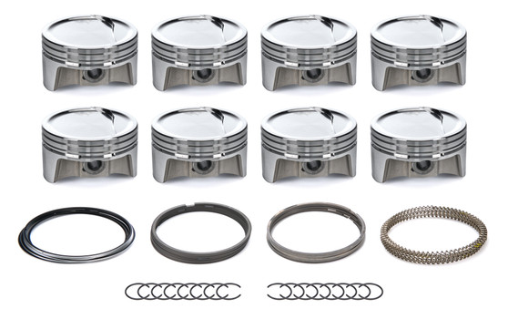 BTPBLS1118-030-SET GM LS Dished Piston Set w/Rings 4.030 Bore