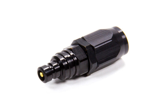 JFT22606J Q/R #6 Str Hose End Plug Valved Black