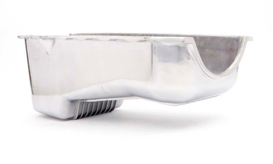 RPCR8443 80-85 SBC Alum Stock Oil Pan Polished