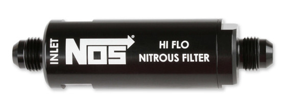 NOS15556 6AN  Hi-Flo Nitrous Filter - Black