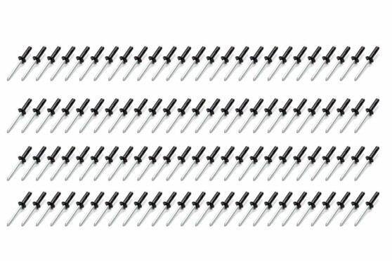 FIV814B-100S Sm Hd Rivet Black Multi -grip 100pk