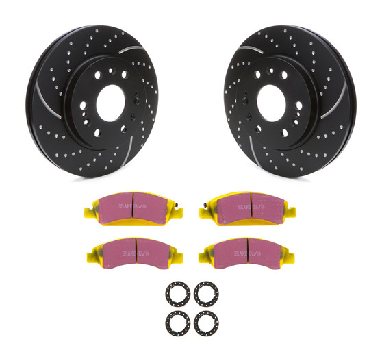 EBCS5KF1470 Brake Rotor & Pad Kit Yellowstuff GM Truck/SUV