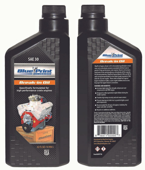 BPEBPP710 Crate Eng Break In Oil SAE30 Quart