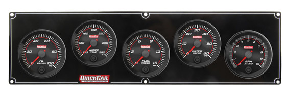 QRP69-4256 Redline 4-1 Gauge Panel OP/WT/FP/WP w/2-5/8 Tach
