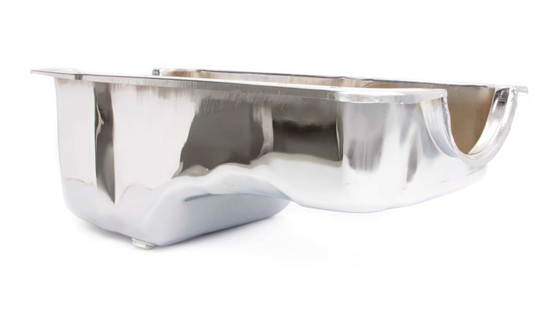 RPCR9078 65-87 SBF Steel Stock Oil Pan Chrome