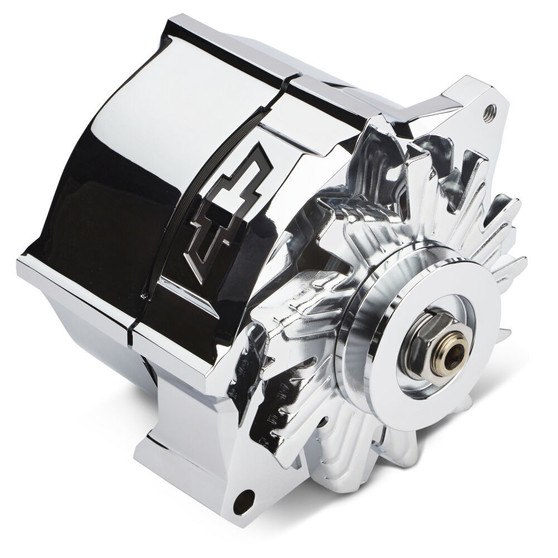 PFM141-154 Alternator Recessed Black Bowtie Chrome