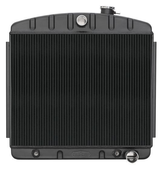 CCRCHT563AB 55-56 Chevy Radiator 6 Cylinder Black