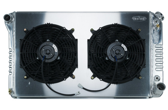 CCRGMT558AK 67-76 Chevy GMC Pickup Radiator & 12in Fan