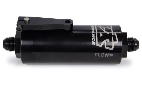 TIP5508 8 AN Fuel Filter With Shutoff Black 100 Micron