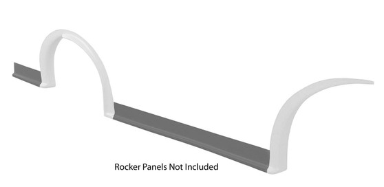 FIV007-261-WR MD3 Wheel Flares Dirt White Right