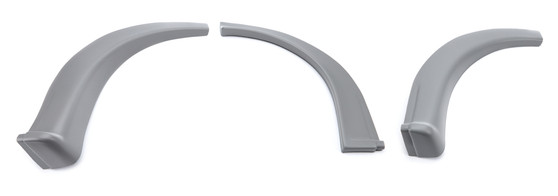FIV007-261-GR MD3 Wheel Flares Dirt Gray Right