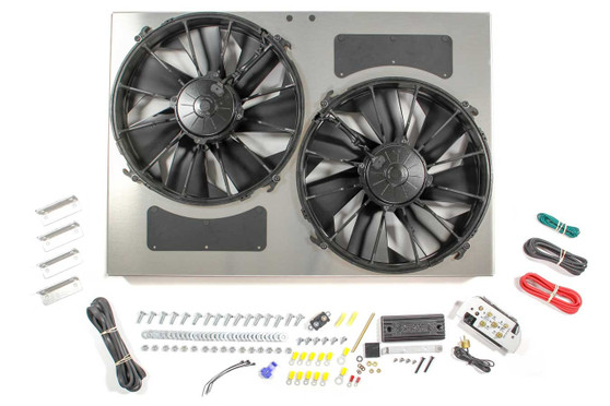 DER66842 PWM Dual RAD Fan/ Aluminum Shroud Assembly