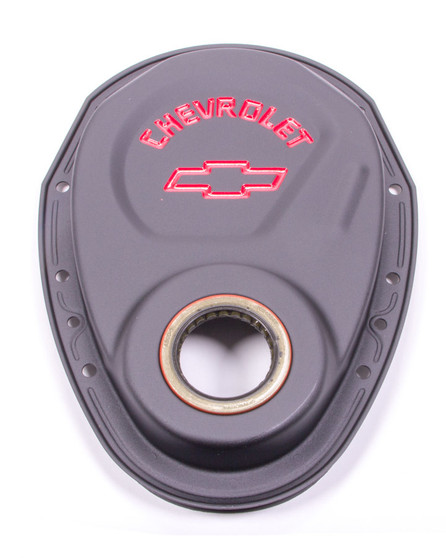 PFM141-753 SBC Blk Crinkle Timing Cover