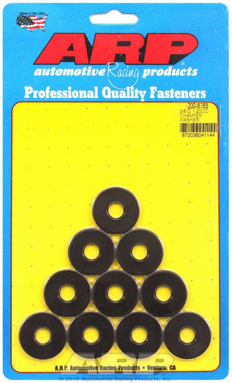 ARP200-8763 Black Washers - 3/8 ID x 1.200 OD w/Chamfer 10pk