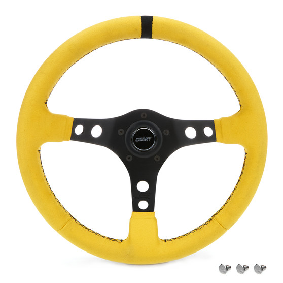 GRT8517 Ultrasuede Steering Wheel Race Yellow