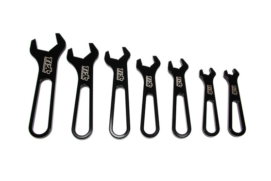 TIP8530 AN Wrench Set Aluminum -3 Through -16 Black