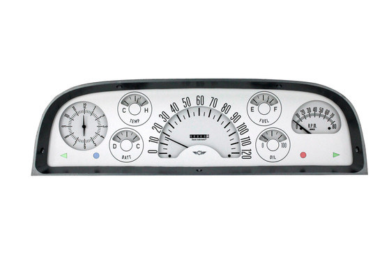 CLACT60W 60-63 Chevy Truck Gauge Set White
