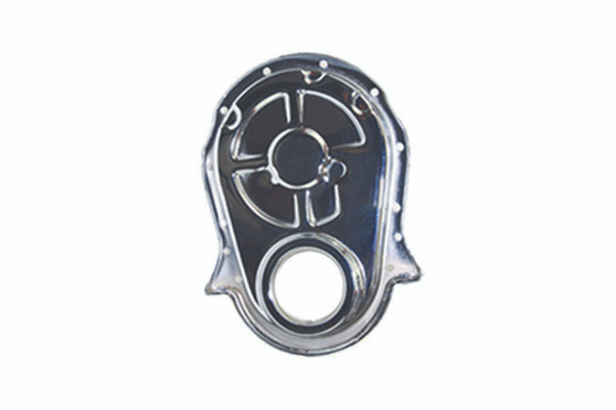 SPC7221 BBC Steel Timing Chain Cover Chrome