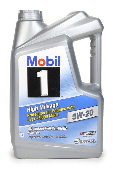 MOB120768-1 5w20 High Mileage Oil 5 Qt Bottle