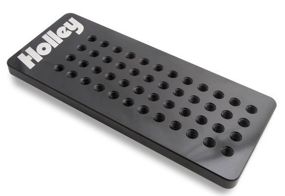 HLY122-220 Holley Carb Jet Board Billet Alm - Black