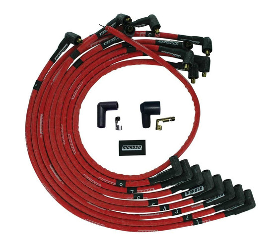 MOR52526 Ultra Plug Wire Set SBC Over V/C Red