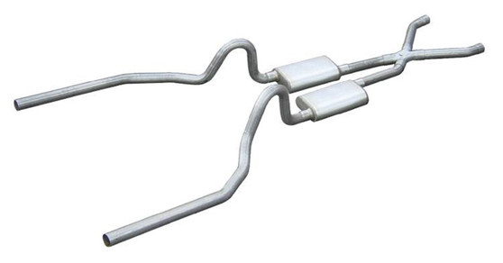 PYPSFM03T 65-70 Mustang Crossmembe r Back Exhaust 2.5in