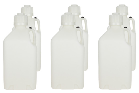 SCR2000W-CASE Utility Jug - 5-Gallon White - Case 6