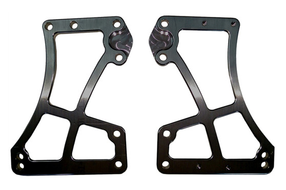 TXRSC-EG-0009BLK Sprint Car Front Motor Plate Two Piece Black