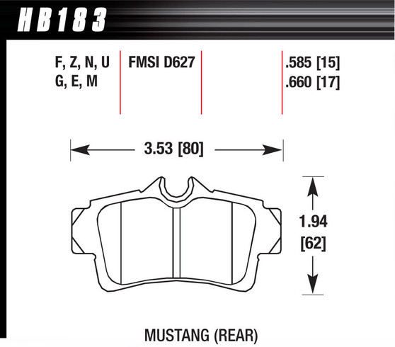 HAWHB183F660 Performance Street Brake Pads (4)