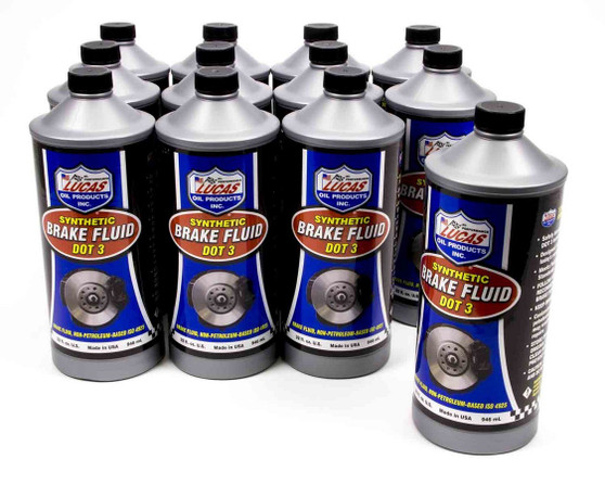 LUC10826-12 Brake Fluid Dot 3 Case 12x1 Qt