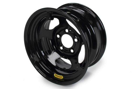 BAS58R53EBTAB Wheel 15x8 Black Inerita 5x5 w/ Mudcover Tabs