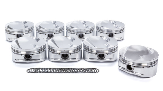 JEP281793 SBC Domed Piston Set 4.125 Bore +4.5cc