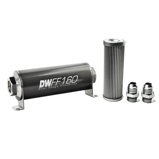 DWK8-03-160-010K-10 In-line Fuel Filter Kit 10an 10-Micron