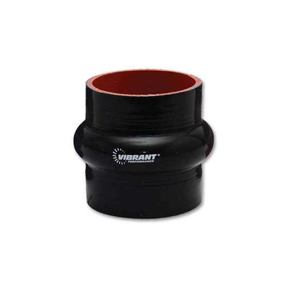 VIB2732 2-1/2in Silicone Hump Hose Black