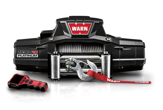 WAR92810 ZEON 10 Platinum 10000lb Winch w/Wire Rope Roller