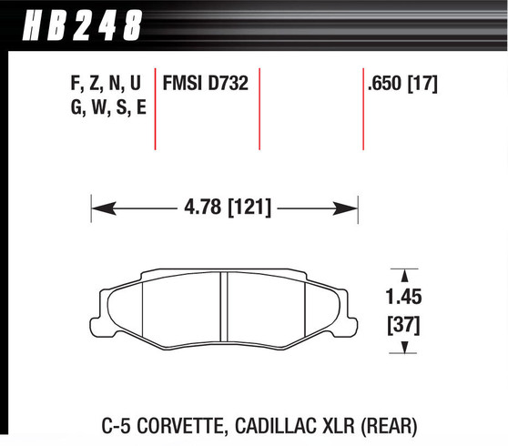 HAWHB248F650 Performance Street Brake Pads (4)