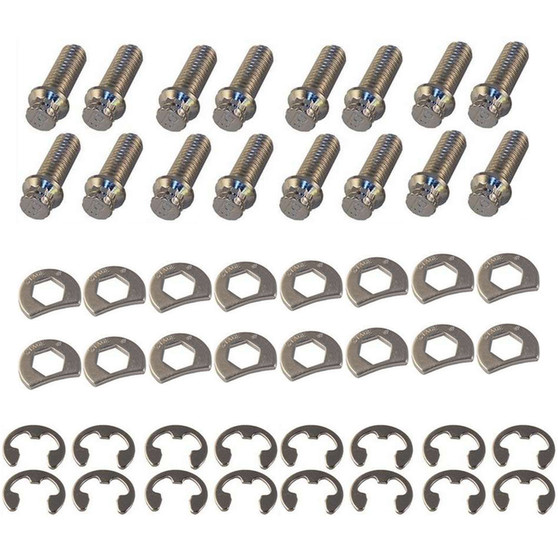 SGE8953 S/S Header Bolt Kit - 6pt. 3/8-16 x 1in (16)