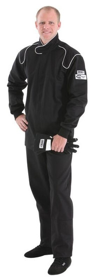 CRW23044 Proban Suit XX Large BLA CK SFI-3.2A/1 Style  Leg