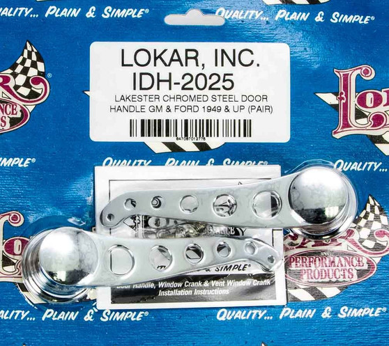 LOKIDH-2025 49-Up GM/Ford Door Handles Chrome Pair
