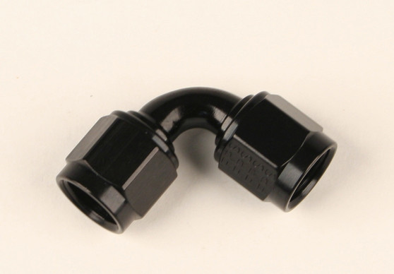 FRG496321-BL 4an Female 90-Degree Coupler Fitting Black