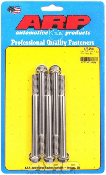 ARP623-4500 S/S Bolt Kit - 6pt. (5) 3/8-16 x 4.500